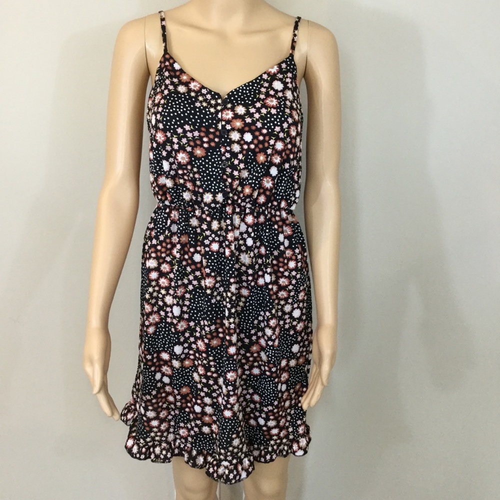 Topshop Spaghetti Strap Ditsy Floral Dress